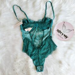 Teddy Victoria’s Secret ren phối nhung cup có gọng màu xanh ngọc 240159qcz