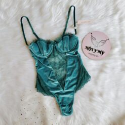 Teddy Victoria’s Secret ren phối nhung cup có gọng màu xanh ngọc 240159qcz