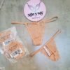 Quần lót Victoria Secret lọt khe thun lạnh phối ren màu da 235968ser