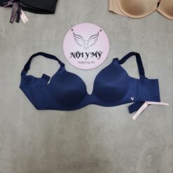 Áo lót Victoria’s Secret cup nửa ngực không nâng  gọng dẻo dòng Infinity Flex thun lạnh màu xanh navy 820973qg2