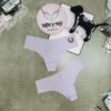 Quần lót Pink lọt khe thun lạnh không viền màu tím hoạ tiết 142061qht