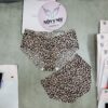 Quần lót Victoria Secret nguyên mông thun lạnh không viền màu da beo 305732