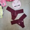 Quần lót Victoria Secret lọt khe ren màu tím rượu 390152sdc