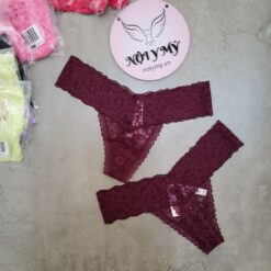 Quần lót Victoria Secret lọt khe ren màu tím rượu 390152sdc