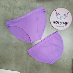 Quần lót Victoria’s Secret bikini thun seamless màu tím 521260
