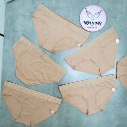 Quần lót Victoria’s Secret nguyên mông lưng logo thun cotton màu da 26688101