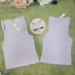 Áo thun gân Pink 3 lỗ màu tím 312993qcj