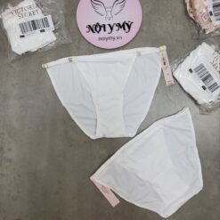Quần lót Victoria Secret bikini dây điều chỉnh thun lạnh màu trắng 415828qbf