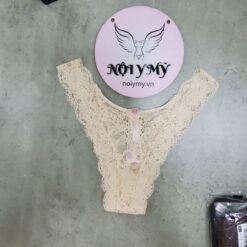 Quần lót Victoria Secret nửa mông lưng cao ren màu da nhạt 417745sh9