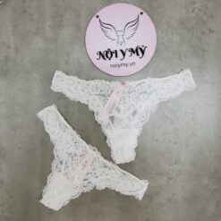Quần lót Victoria Secret lọt khe ren màu trắng 417750q9z