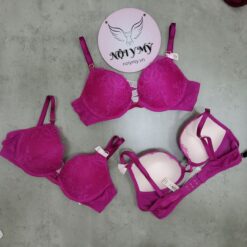 Áo lót Victoria Secret very sexy nâng nhiều ren màu tím hồng 419226qax