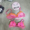 Áo lót Victoria Secret nâng vừa cup nửa ngực satin màu hồng ren cam236517qax