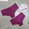 Quần lót Victoria’s Secret nửa mông ren màu tím 415991qh4