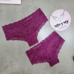 Quần lót Victoria’s Secret nửa mông ren màu tím 415991qh4