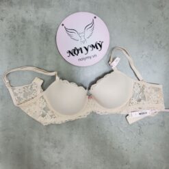 Áo lót Victoria Secret Dream Angels không nâng mút mỏng thun lạnh phối ren màu da nhạt419872sfx