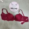 Áo lót Victoria Secret Dream Angels không nâng mút mỏng ren màu đỏ đô 419871qg4