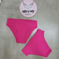 Quần lót Victoria Secret  nửa mông thun cotton lưng logo màu trắng 434232qbf