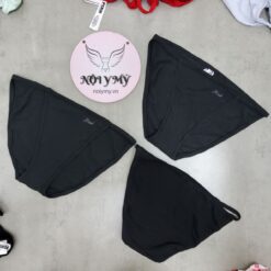 Quần lót Pink bikini dây thun cotton màu đen 417220qb4