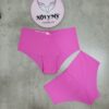 Quần lót Pink nửa mông thun lạnh không viền màu hồng 415335