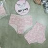 Quần lót Victoria Secret nửa mông thun lạnh không viền màu tím ruốc hoạ tiết 416308r7yb