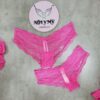 Quần lót Victoria Secret nửa mông ren màu hồng 419378qh4