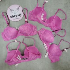Áo lót Victoria Secret Dream Angels không nâng mút mỏng ren màu hồng dây đá 419888qax