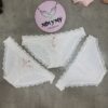 Quần lót Victoria Secret bikini thun lạnh phối ren màu trắng 424223q9z