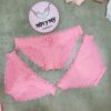 Quần lót Victoria Secret bikini thun lạnh phối ren màu hồng 424223qax