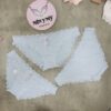 Quần lót Victoria Secret bikini thun lạnh phối ren màu xanh biển nhạt 424223qg2