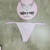 Quần lót Victoria Secret lọt khe dây thun cotton màu tím chữ 408680qht