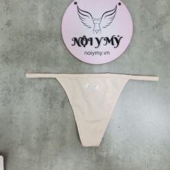 Quần lót Victoria Secret lọt khe dây thun cotton màu da hoạ tiết 408680sep