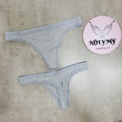 Quần lót Victoria Secret lọt khe thun cotton màu xám 415963qbv