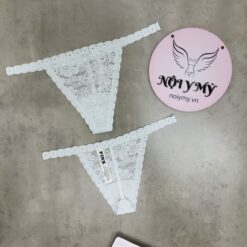 Quần lót Pink lọt khe dây ren màu xanh biển nhạt 417365qd2
