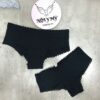 Quần lót Victoria’s Secret nửa mông cotton viền ren màu đen 422682qb4