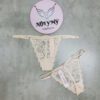 Quần lót Victoria Secret lọt khe dây điều chỉnh ren màu da nhạt 419827seq