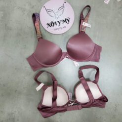 Áo lót Victoria Secret very sexy nâng nhiều thun lạnh dây đá màu hồng ruốc 422626qfk