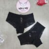 Quần lót Victoria’s Secret nửa mông ren màu đen 419058qb4