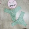Quần lót Victoria Secret lọt khe ren phía sau đan dây màu xanh ngọc 426048qcz