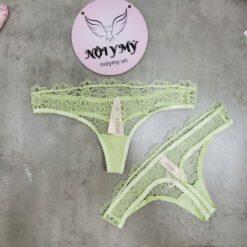 Quần lót Victoria Secret lọt khe ren màu xanh lá mạ 426119qcz
