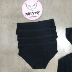 Quần lót Victoria’s Secret nguyên mông thun cotton màu đen 26824425