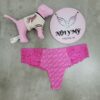 Quần lót Pink lọt khe thun lạnh phối ren màu hồng hoạ tiết 416226qcs (Copy)
