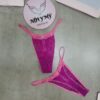 Quần lót Victoria Secret lọt khe ren dây lưng cao màu tím hồng 428798qd7