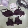 Áo lót Victoria’s Secret cup nguyên ngực không nâng gọng dẻo dòng Infinity Flex thun lạnh màu tím mận 318423qfk