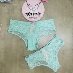 Quần lót Victoria’s Secret nửa mông ren màu xanh ngọc 422467qcz (Copy)
