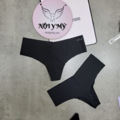 Quần lót Pink lọt khe thun lạnh không viền màu đen 27001204