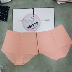 Quần lót Victoria Secret nguyên mông lưng cao thun lạnh không viền màu cam 426136qbe