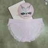 Quần lót Victoria’s Secret bikini thun seamless viền ren màu tím 421898qcj
