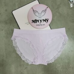 Quần lót Victoria’s Secret bikini thun seamless viền ren màu tím 421898qcj