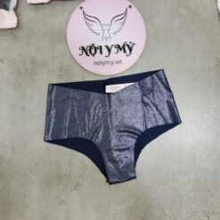 Quần lót Victoria Secret nửa mông thun lạnh không viền màu xanh navy nhũ 431684qaf