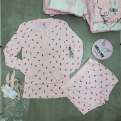 Set ngủ Victoria's Secret Chất Liệu 100% Cotton Mềm Mại màu hồng hoa (Sao chép)